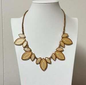 Charming Charlie Curb Chain Champagne Acrylic Pendante 20" Fashion Necklace